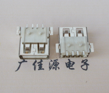 绍兴USB AF方形脚 贴片母座 1.0/1.2柱子直边接口