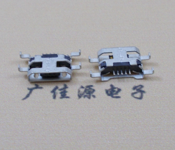 绍兴MICRO USB 5PIN接口 沉板1.6MM 四脚插板无导位