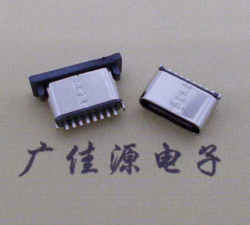 绍兴连接器TYPE-C8P母座直立式插座H=5.0mm