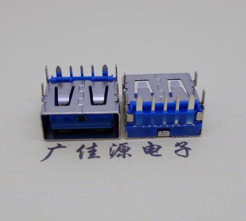 绍兴 USB5安大电流母座 OPPO蓝色胶芯,快速充电接口