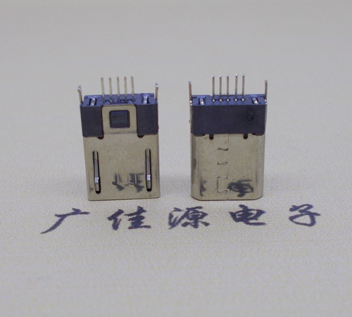 绍兴micro-迈克 插座 固定两脚鱼叉夹板1.0公头连接器