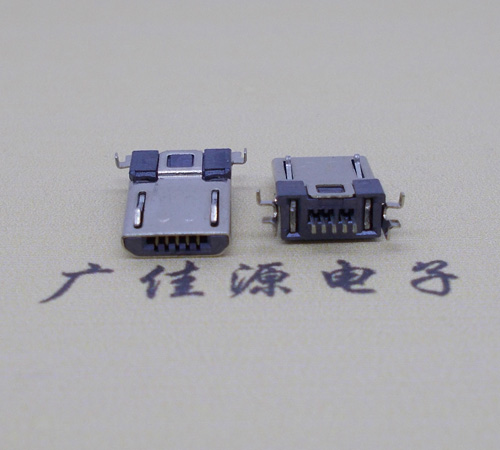 绍兴Micro usb焊板式公头贴片SMT款无弹超薄